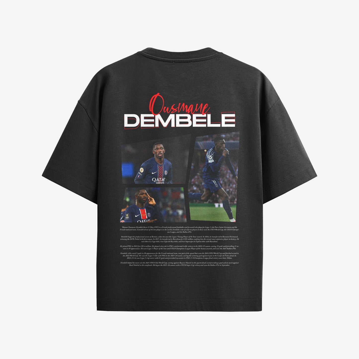 MACKBEARS™   Oversize OUSMANE DEMBELE T-shirt