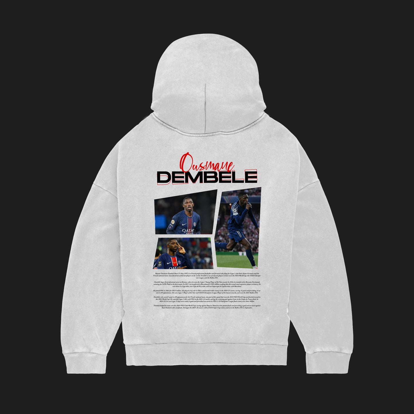 MACKBEARS™   Oversize OUSMANE DEMBELE Hoodie