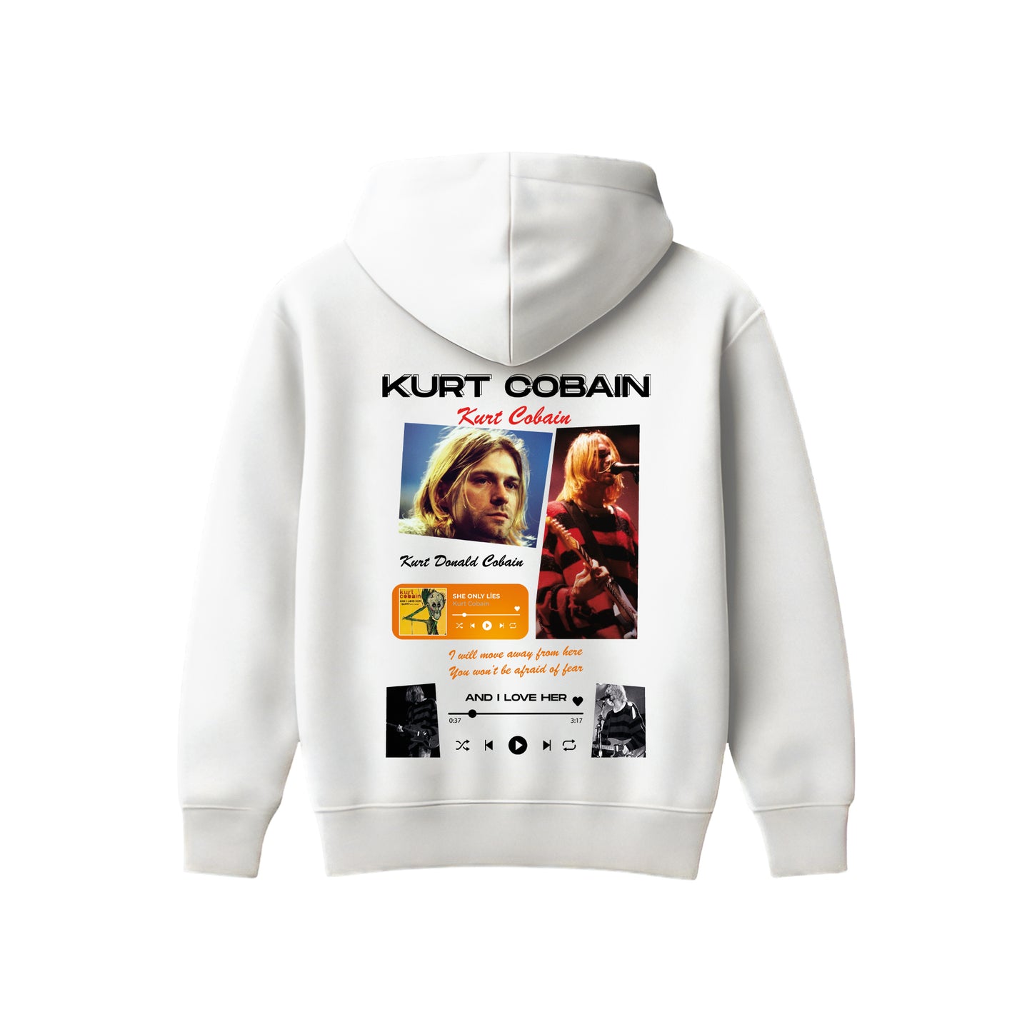 MACKBEARS™   Oversize KURT COBAIN  Hoodie