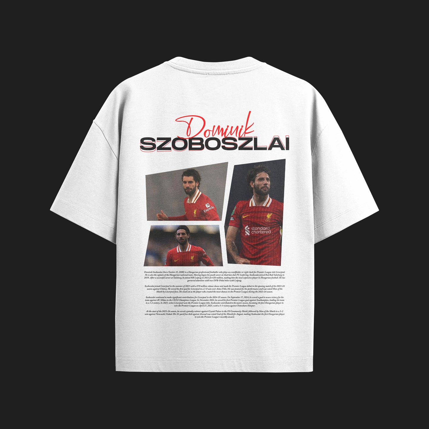 MACKBEARS™   Oversize  DOMİNİK SZOBOSZLAI T-shirt