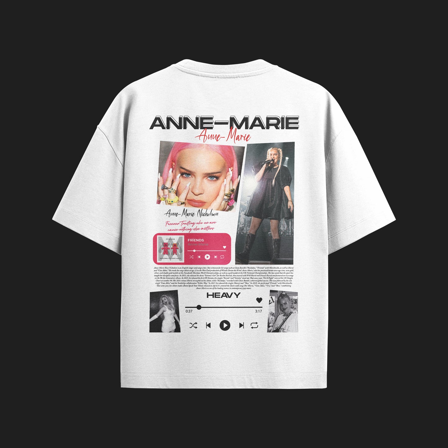 MACKBEARS™   Oversize ANNE-MARIE T-shirt