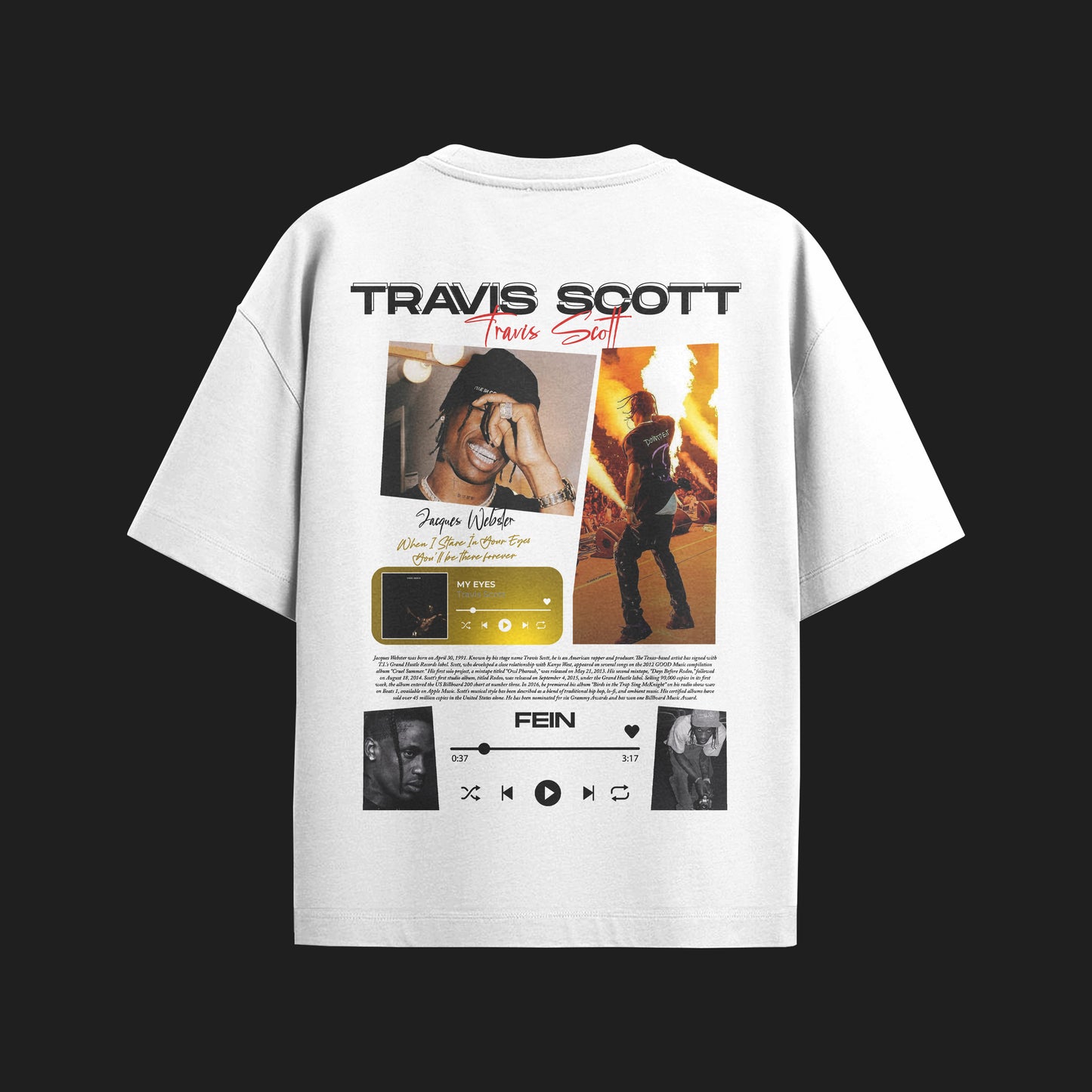 MACKBEARS™  Oversize TRAVIS SCOTT T-shirt