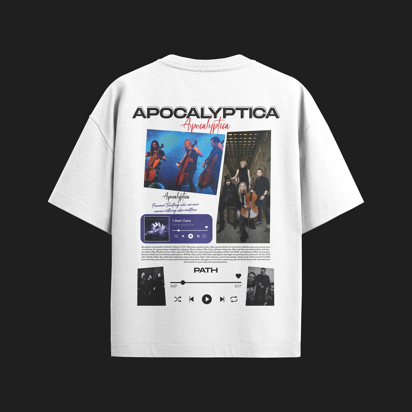 MACKBEARS™   Oversize APOCALYPTICA T-shirt