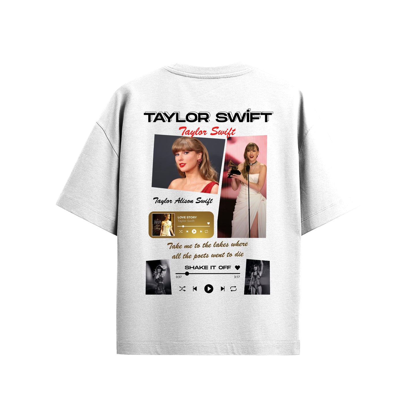 MACKBEARS™   Oversize TAYLOR SWİFT T-shirt