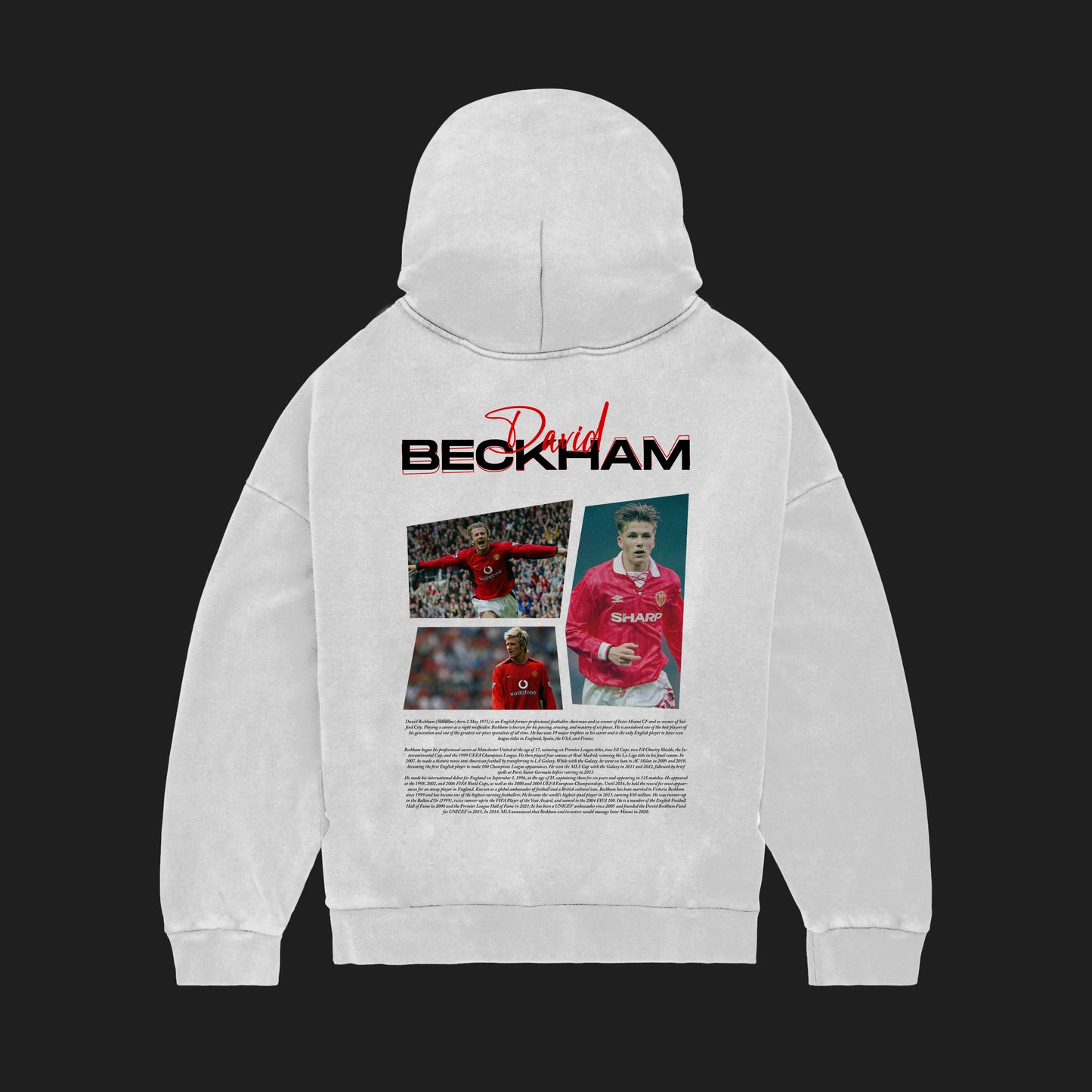 MACKBEARS™   Oversize DAVİD BECKHAM Hoodie