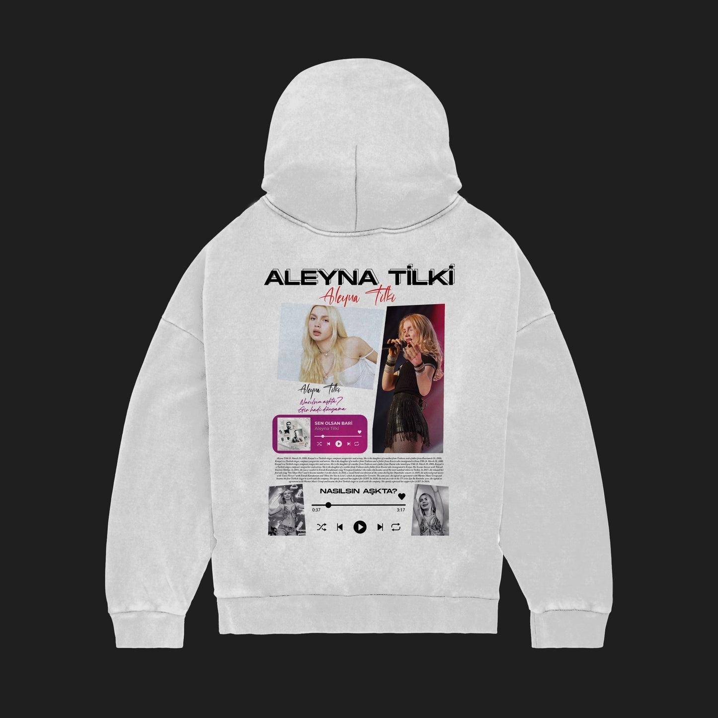MACKBEARS™   Oversize ALEYNA TİLKİ Hoodie