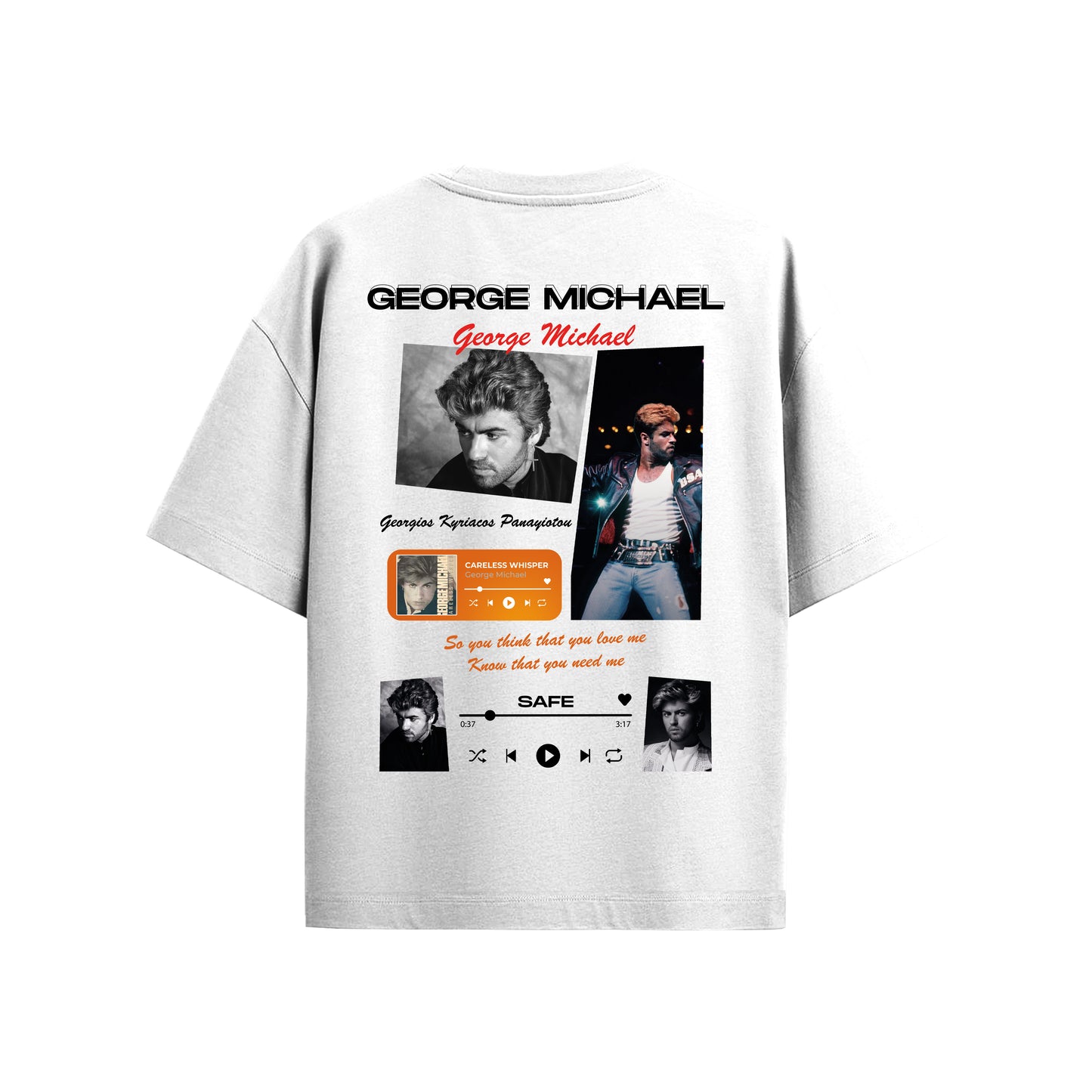 MACKBEARS™   Oversize GEORGE MICHAEL T-shirt