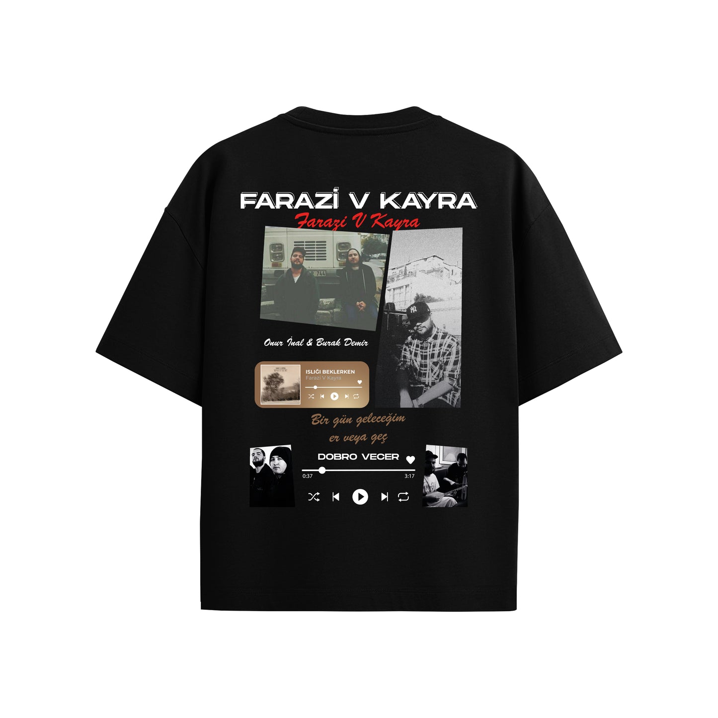 MACKBEARS™  Oversize FARAZİ V KAYRA T-shirt
