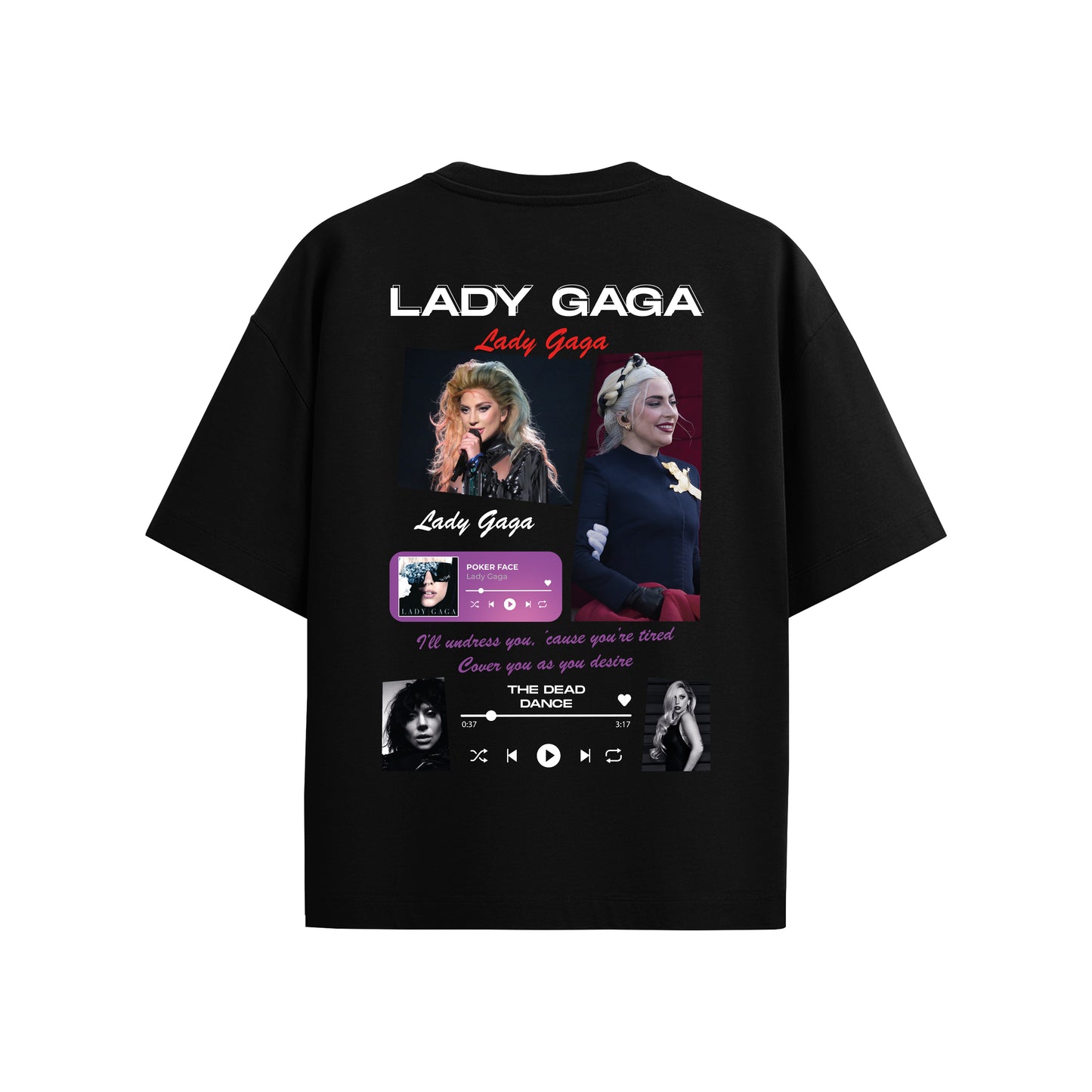 MACKBEARS™   Oversize  LADY GAGA  T-shirt