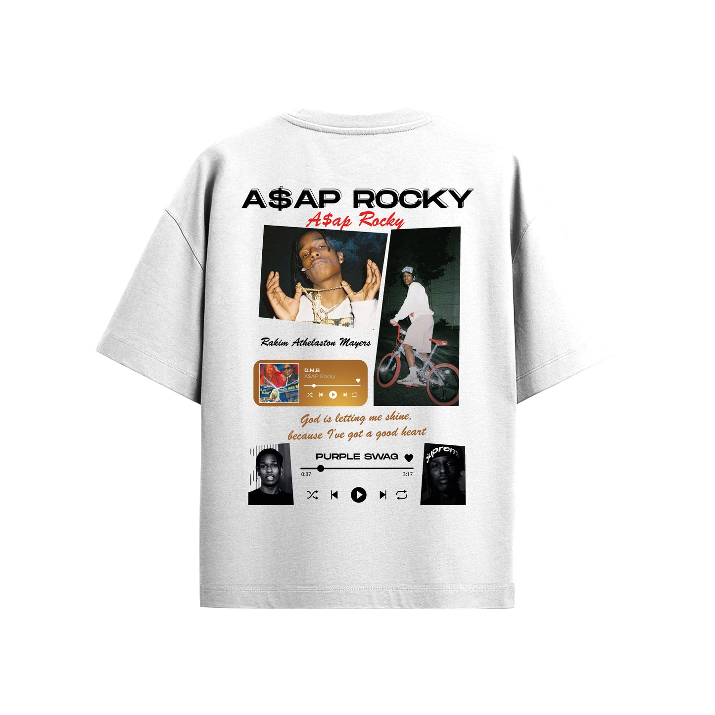 MACKBEARS™   Oversize A$AP ROCKY T-shirt