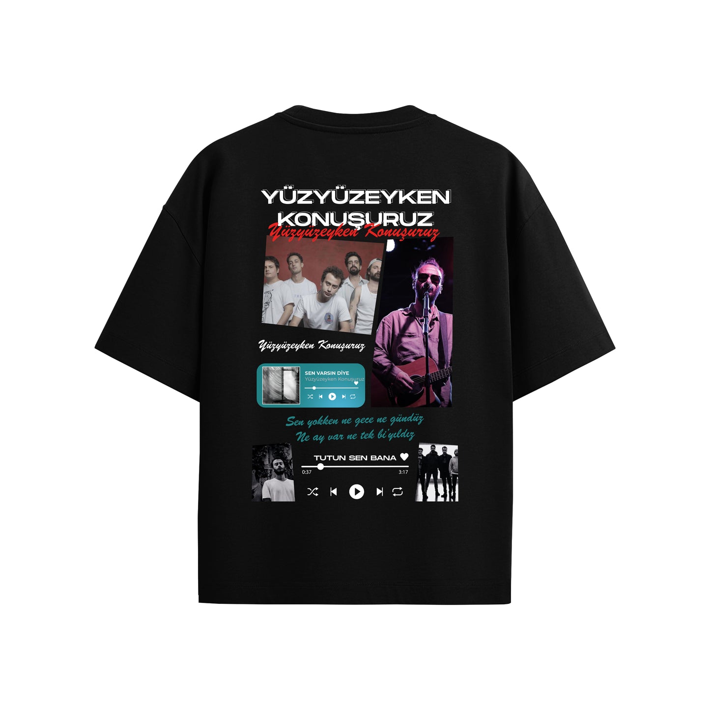 MACKBEARS™   Oversize YÜZYÜZEYKEN KONUŞURUZ T-shirt