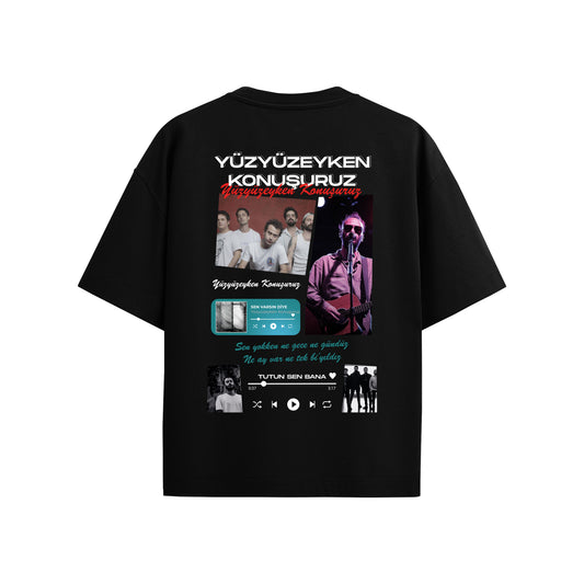 MACKBEARS™   Oversize YÜZYÜZEYKEN KONUŞURUZ T-shirt