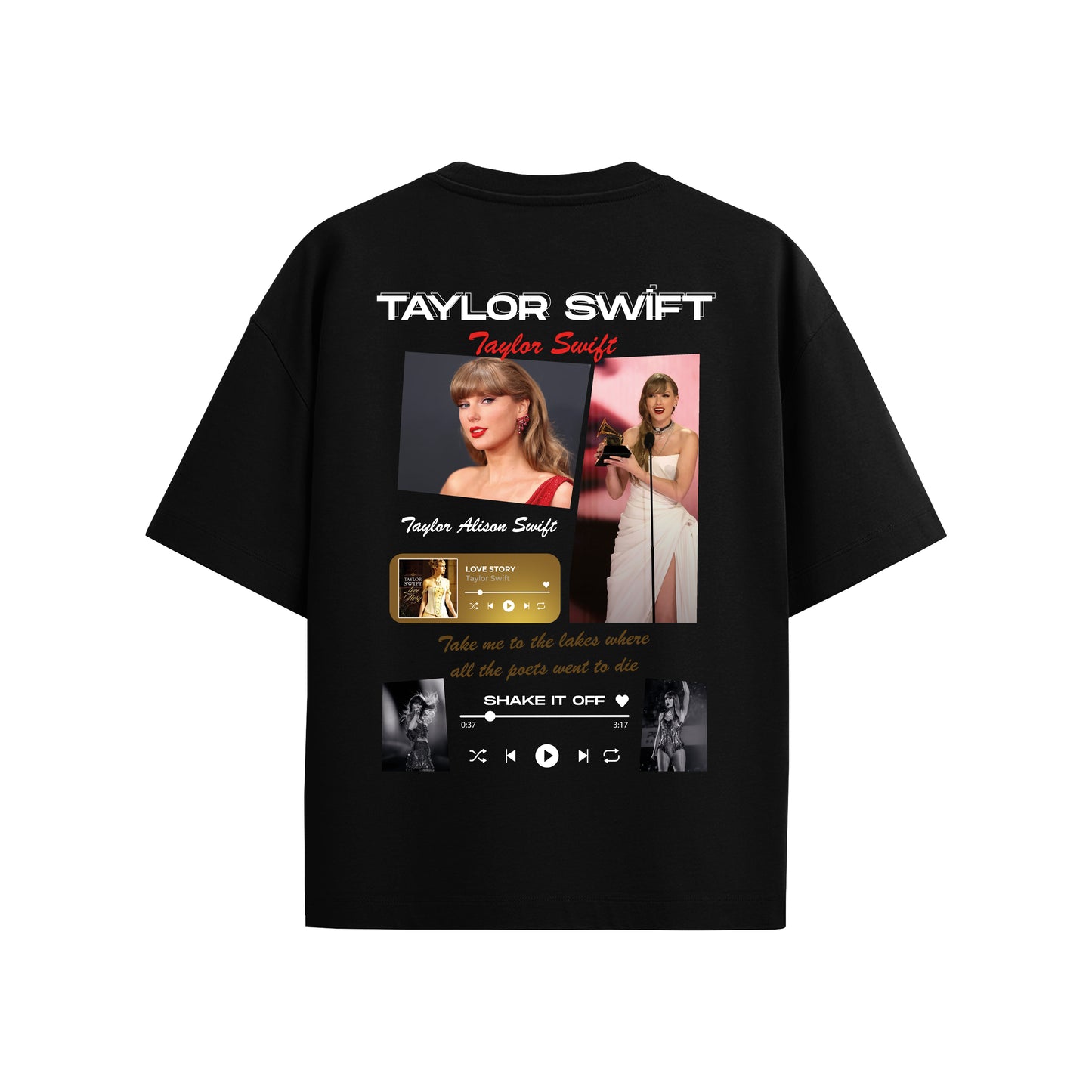 MACKBEARS™   Oversize TAYLOR SWİFT T-shirt
