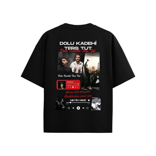 MACKBEARS™   Oversize DOLU KADEHİ TERS TUT T-shirt