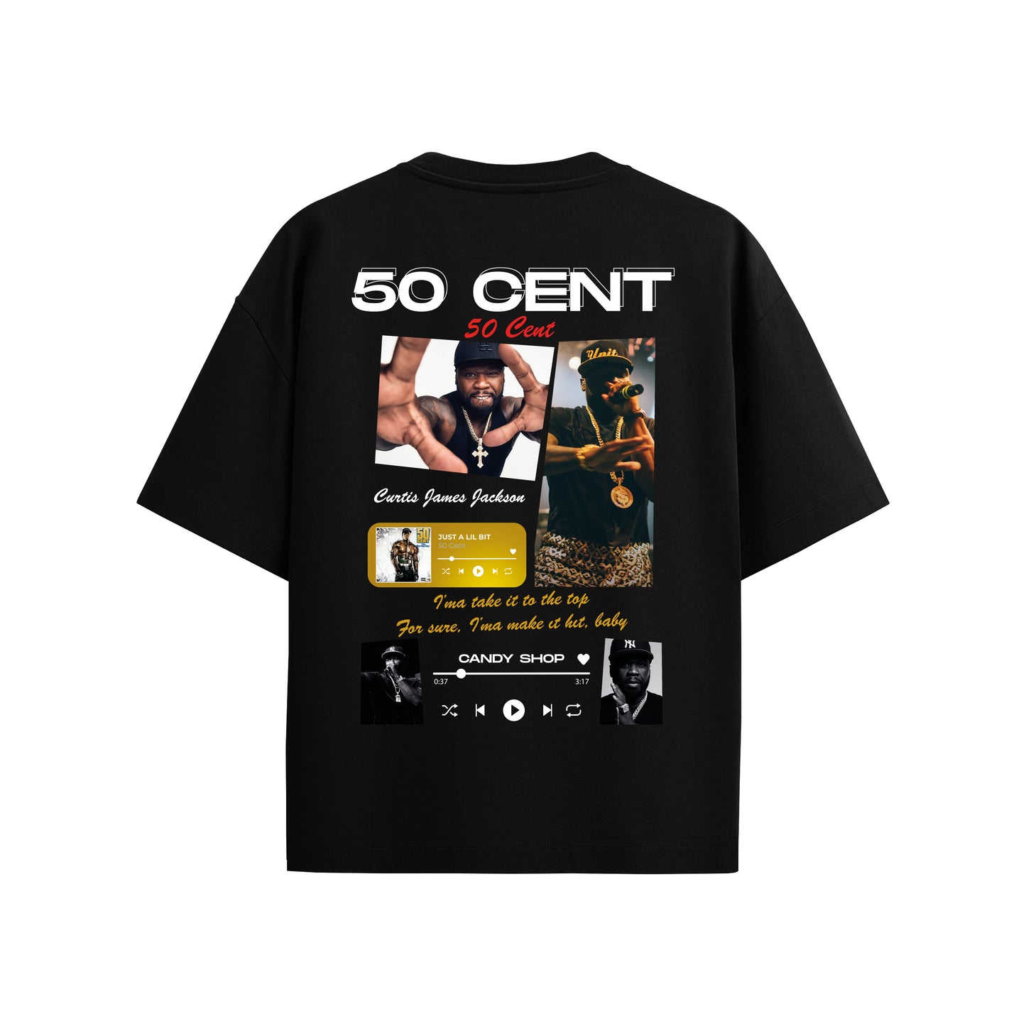 MACKBEARS™   Oversize 50 CENT T-shirt