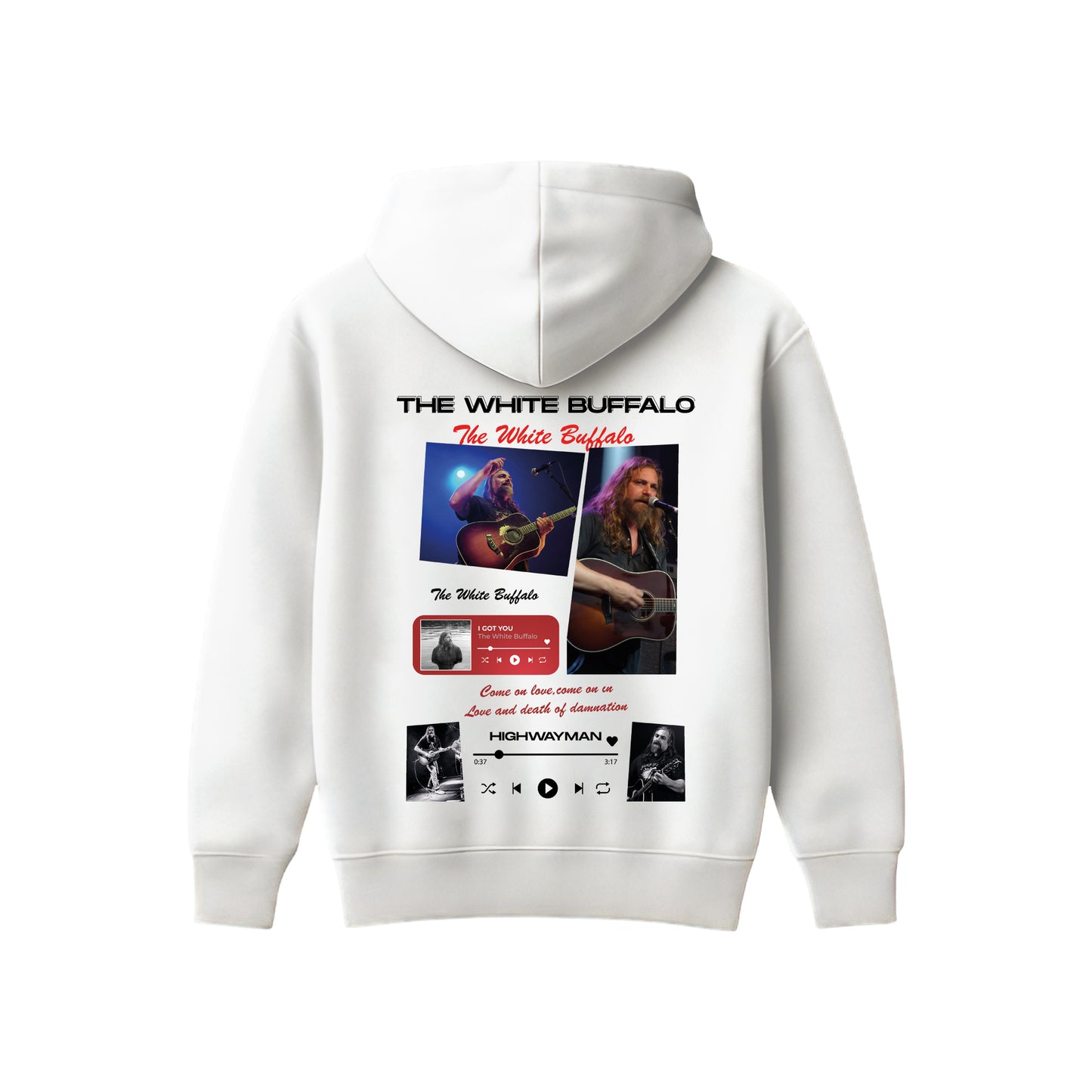 MACKBEARS™   Oversize THE WHITE BUFFALO  Hoodie