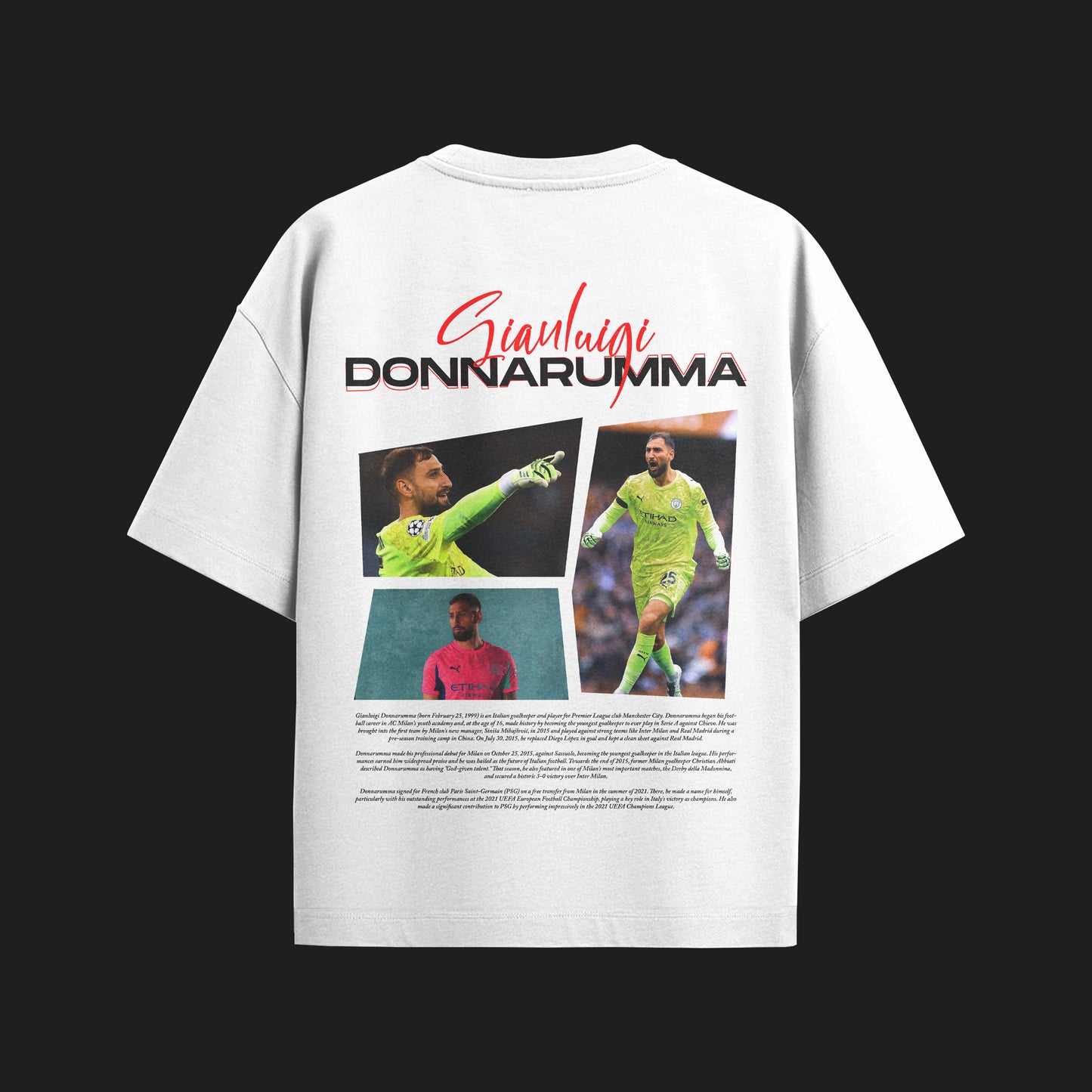 MACKBEARS™   Oversize SİANLUIGI DONNARUMMA T-shirt