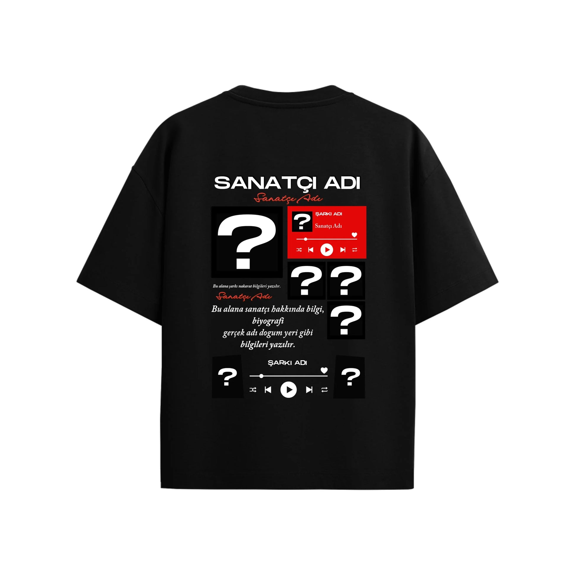 T-SHİRT ARKA SİYAH