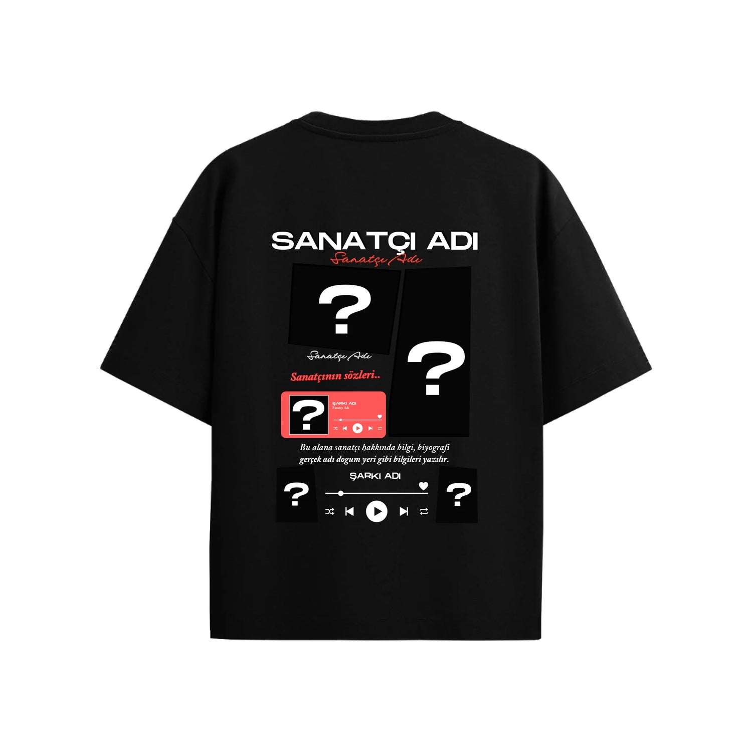 T-SHİRT ARKA SİYAH