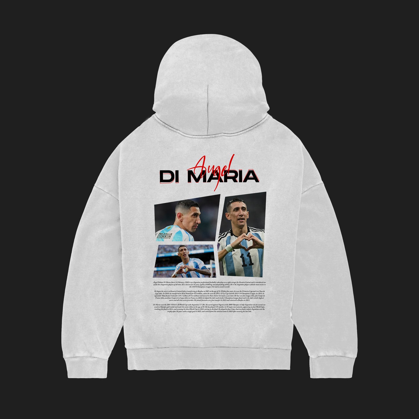 MACKBEARS™   Oversize ANGEL DI MARIA Hoodie