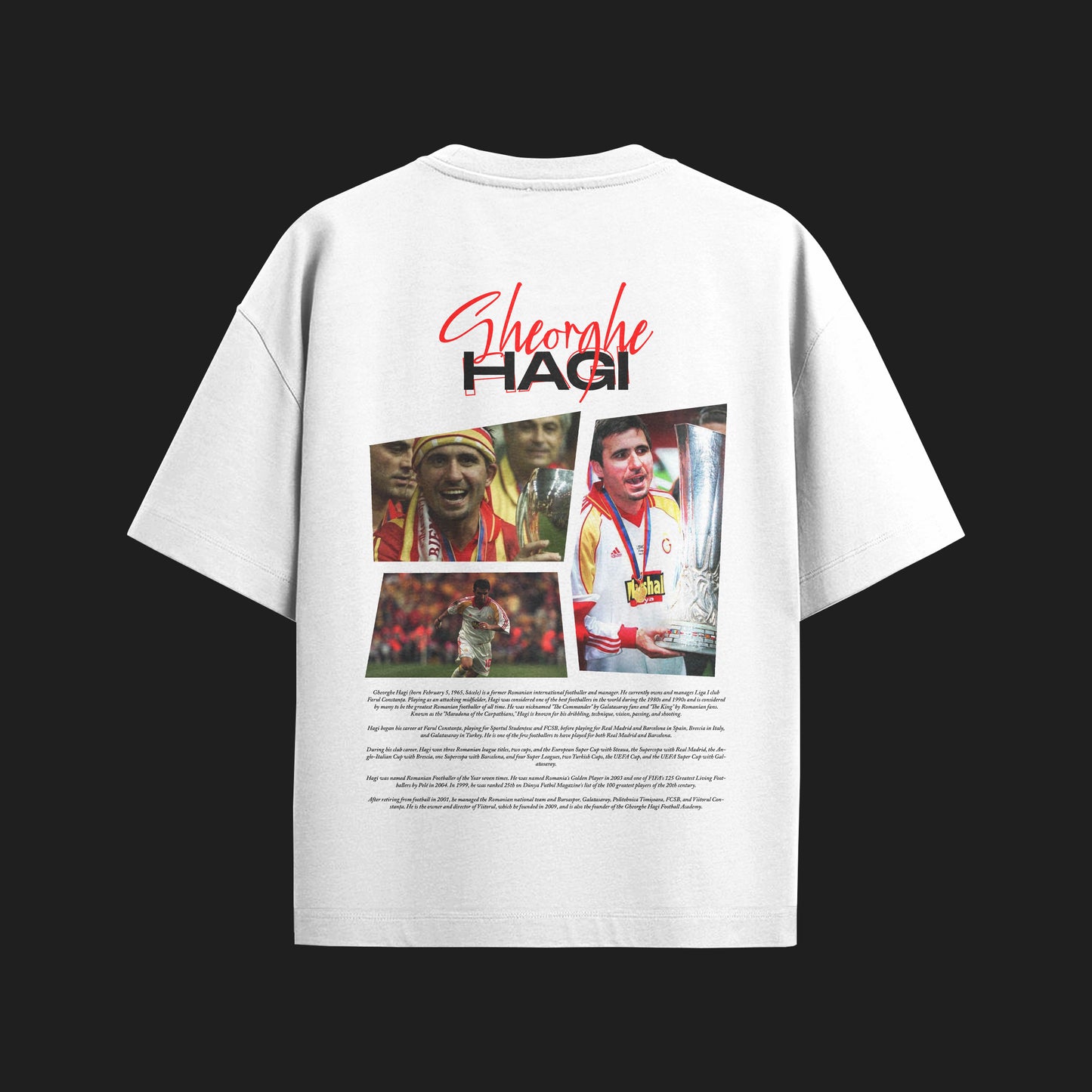 MACKBEARS™   Oversize GHEORGHE HAGI T-shirt