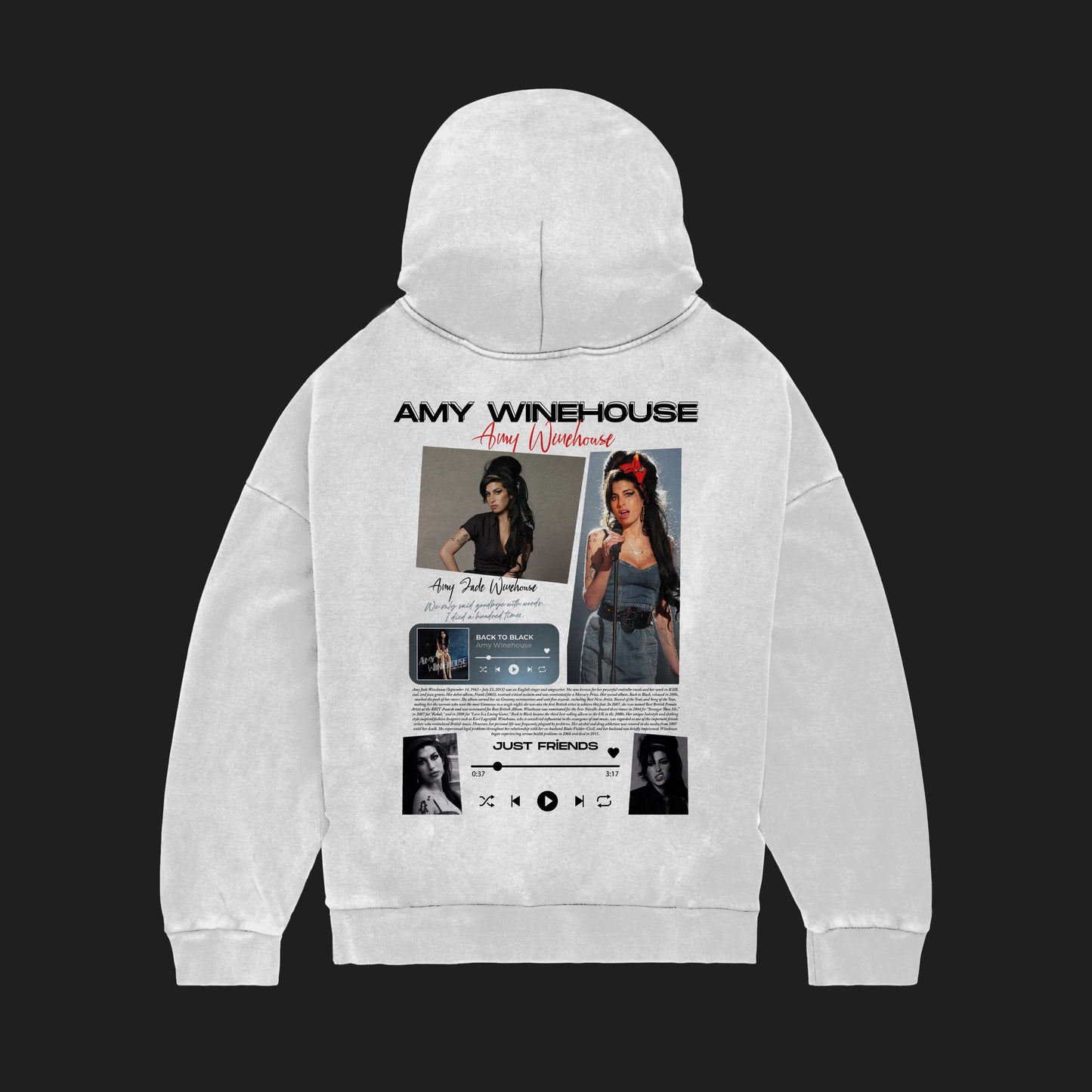 MACKBEARS™   Oversize AMY  WINEHOUSE Hoodie