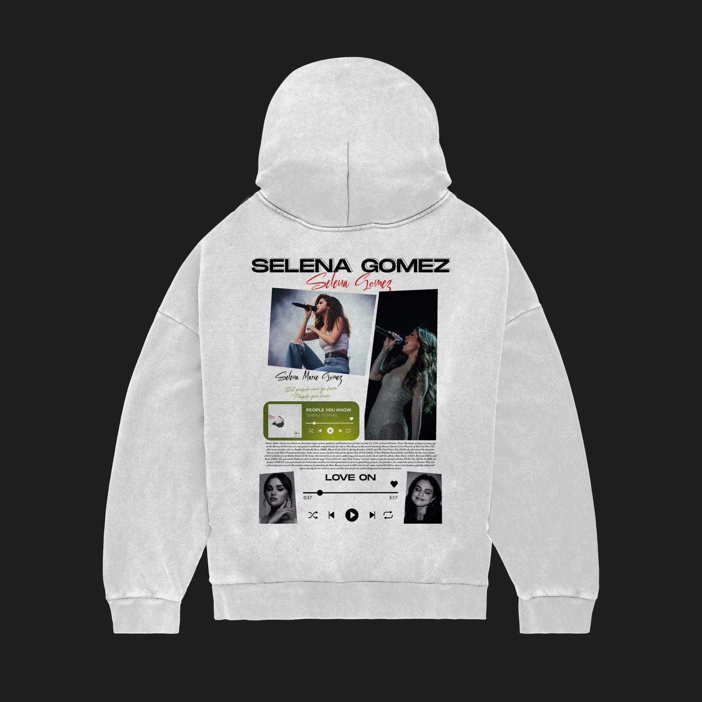 MACKBEARS™   Oversize SELENA GOMEZ  Hoodie