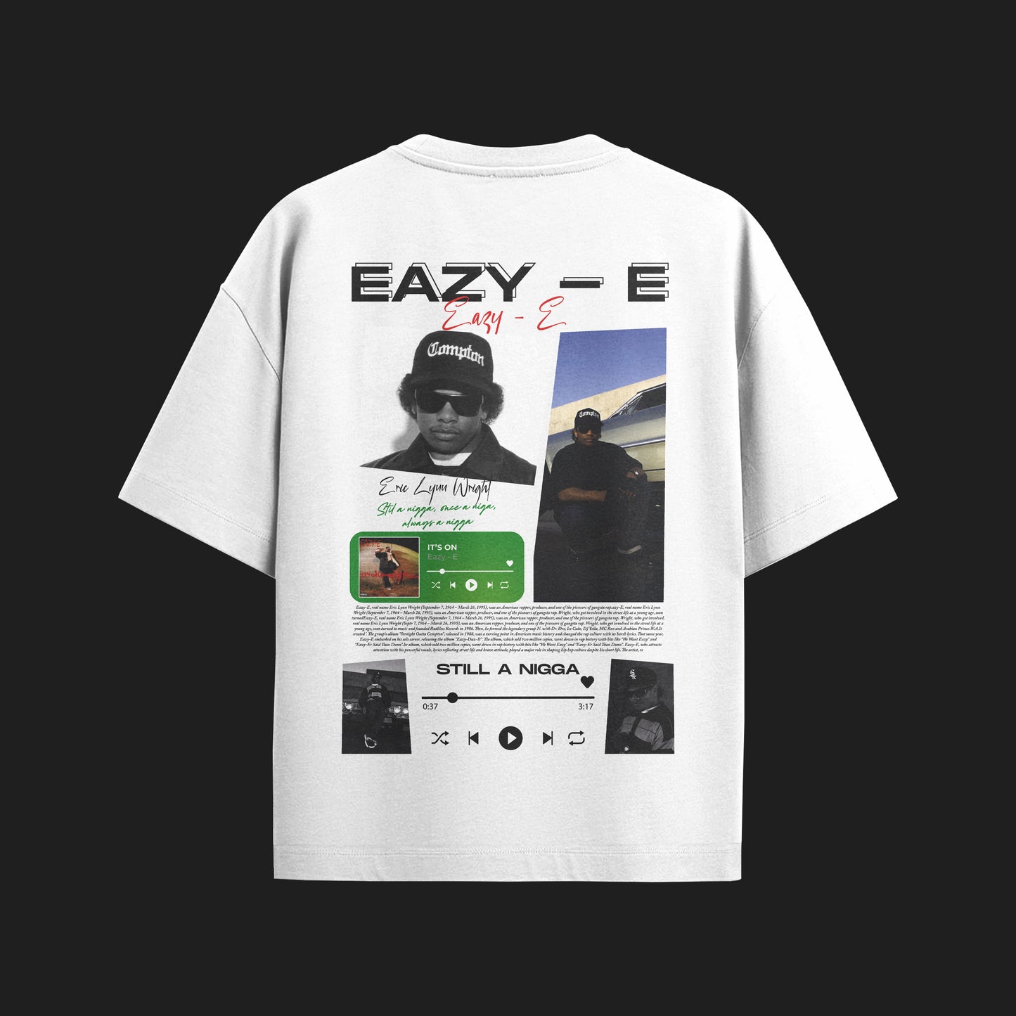 MACKBEARS™  Oversize EAZY-E  T-shirt