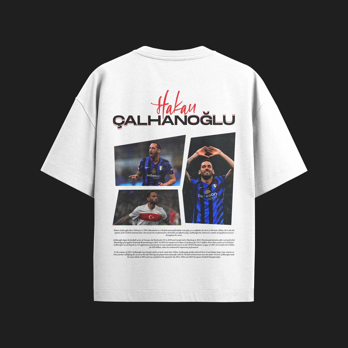 MACKBEARS™   Oversize HAKAN ÇALHANOĞLU T-shirt
