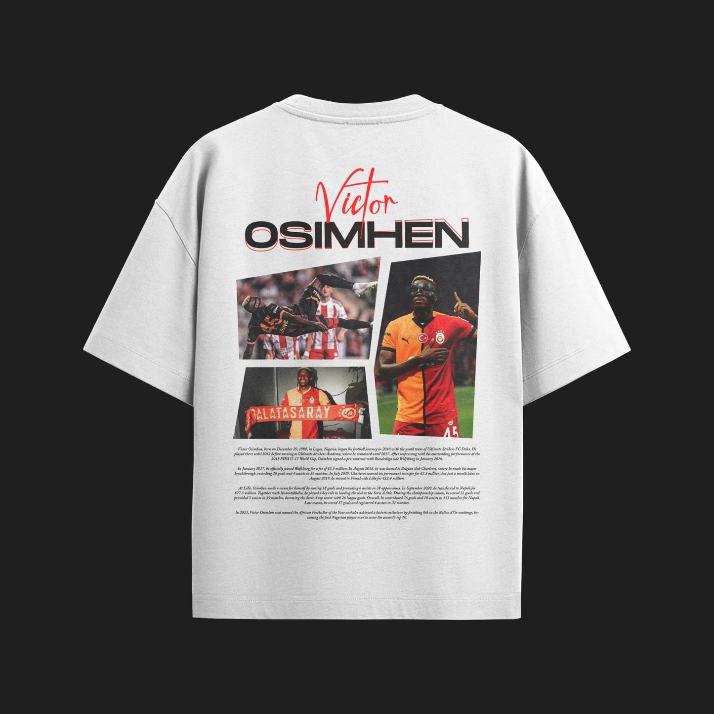 MACKBEARS™ Kişiye Özel Oversize Osimhen T-shirt